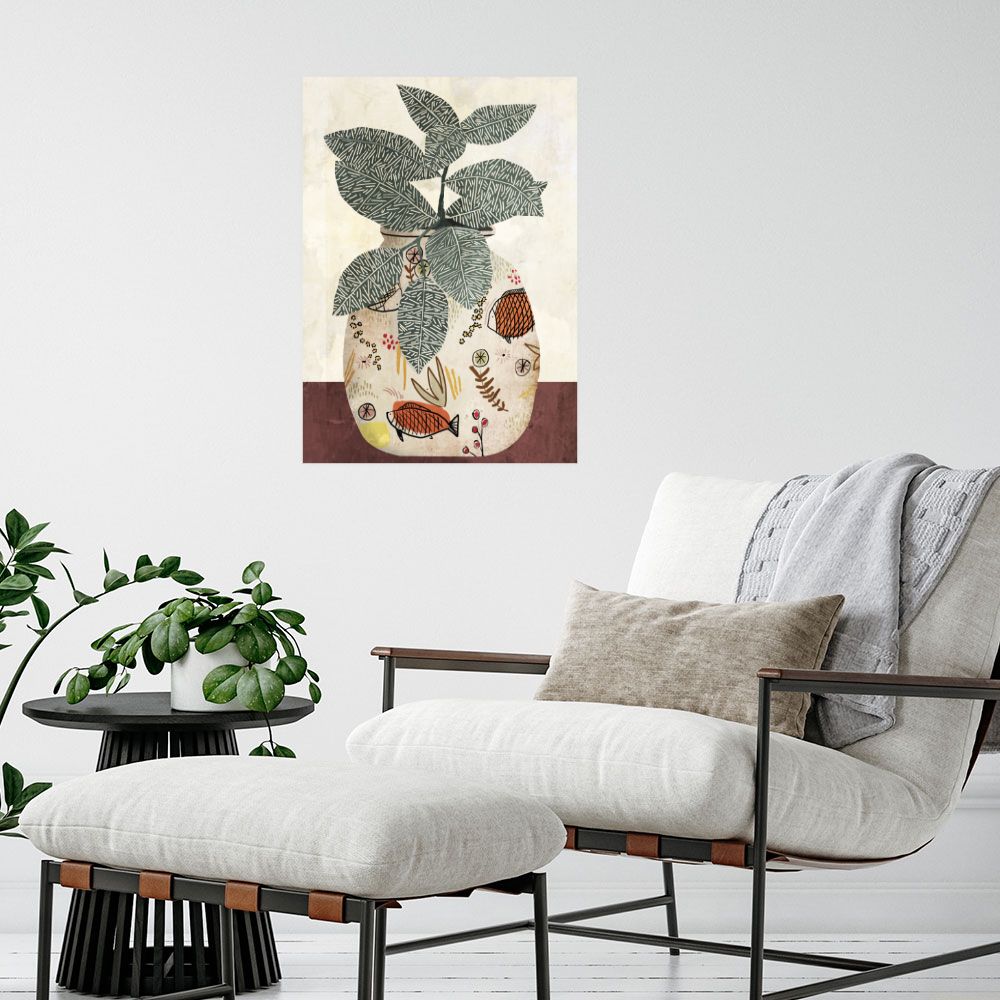 Affiche Vase botanique chic