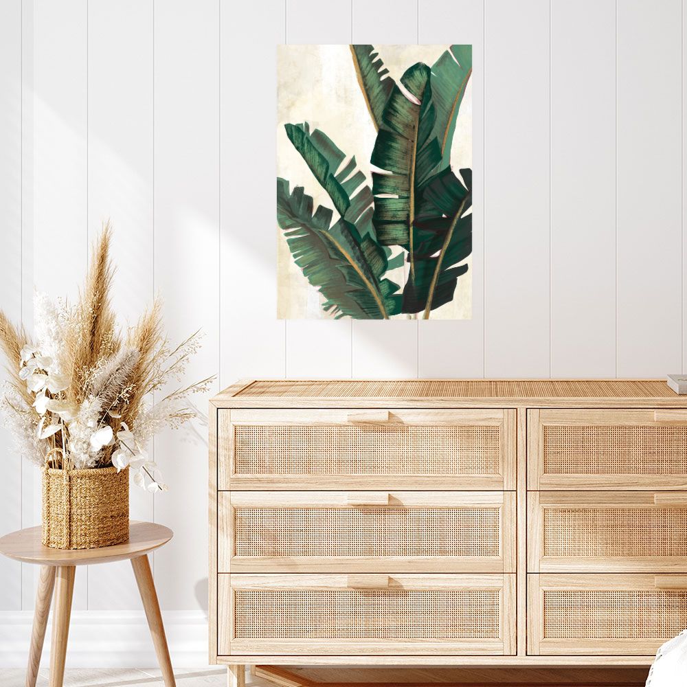 Affiche Feuilles tropicales luxuriantes