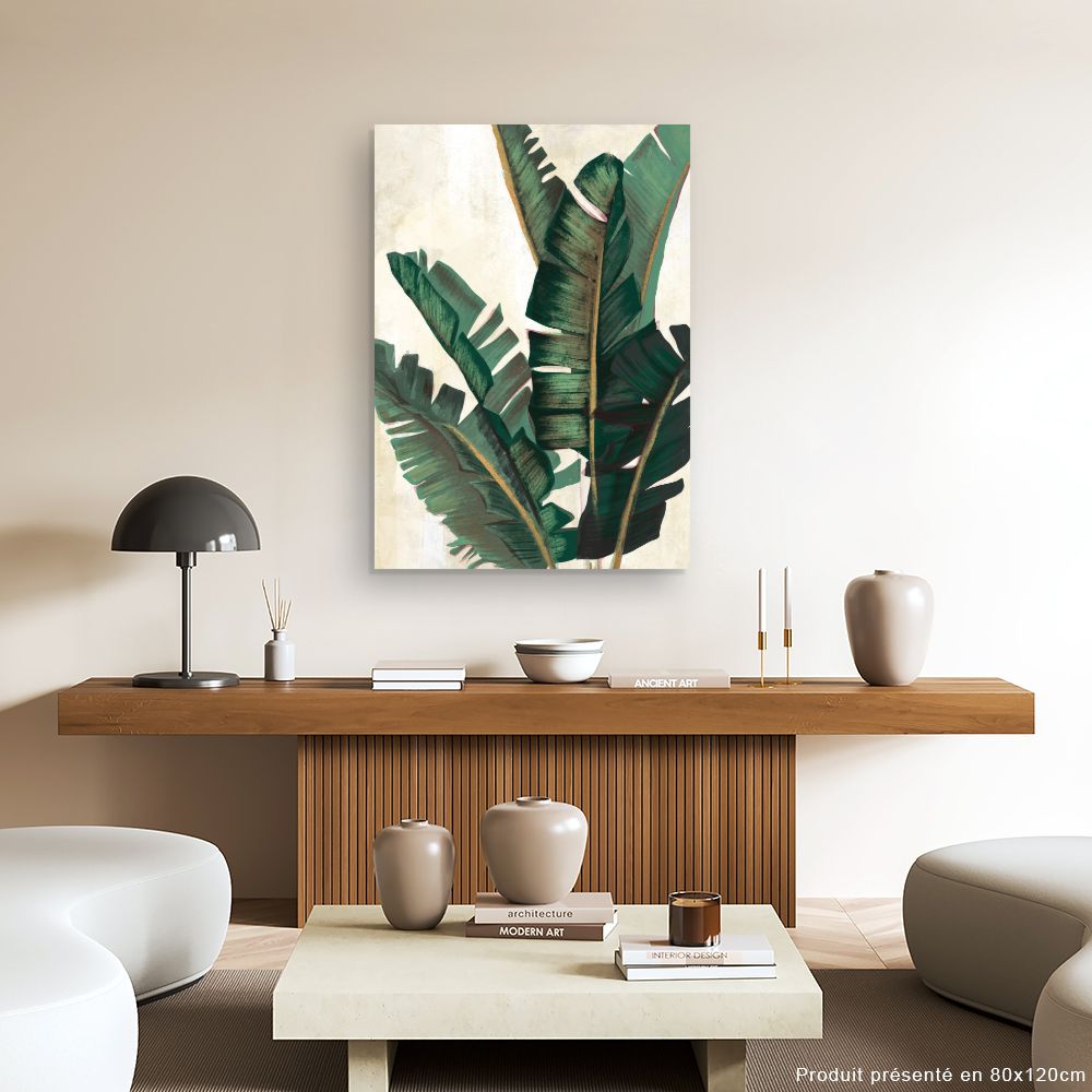Tableau Feuilles exotiques