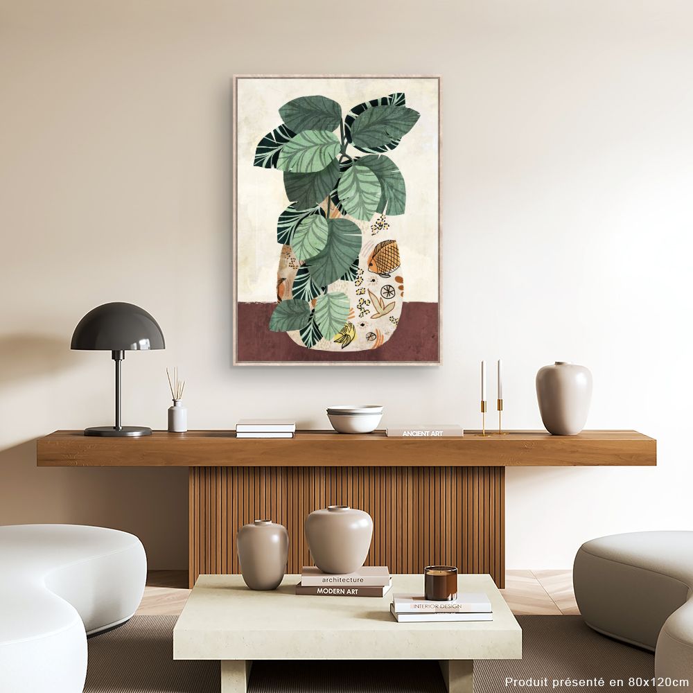 Tableau Feuillage exotique