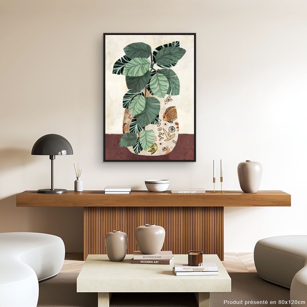 Tableau Feuillage exotique