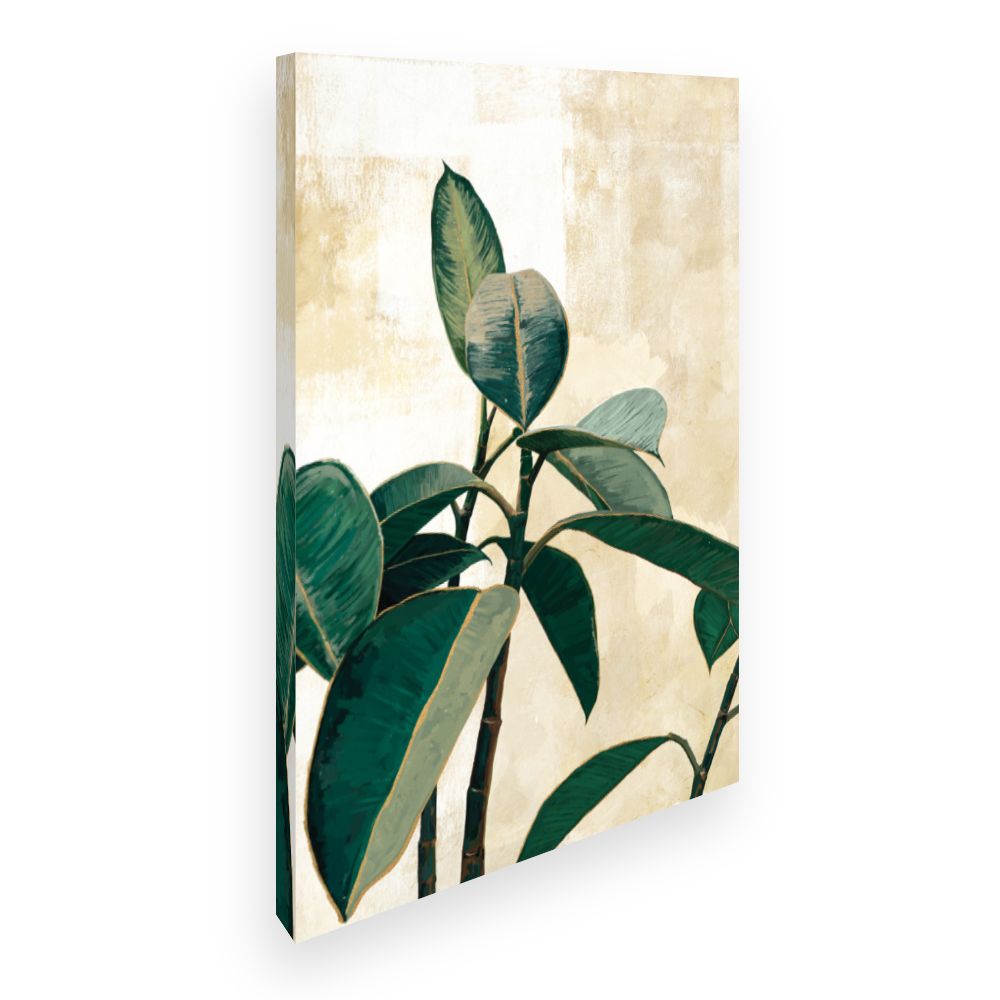 Toile Feuilles luxuriantes