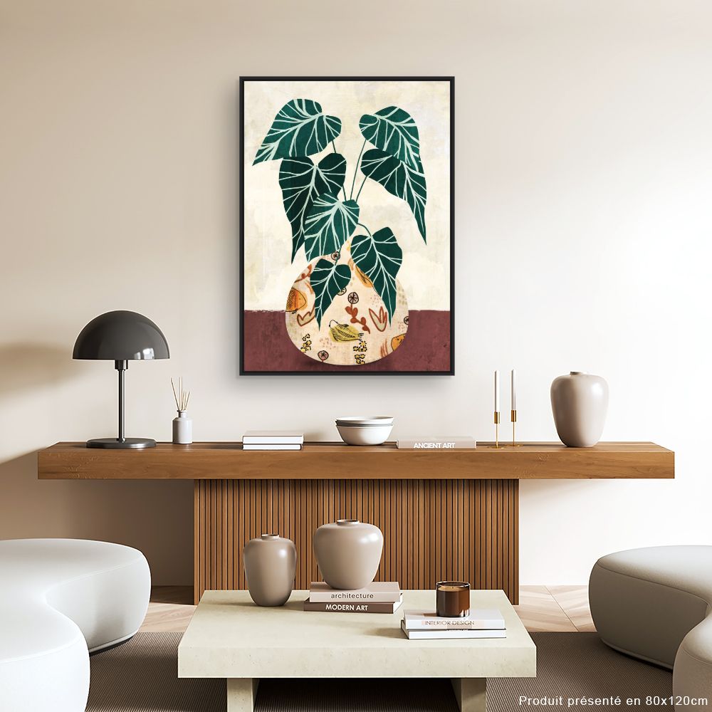 Tableau Feuillage exotique