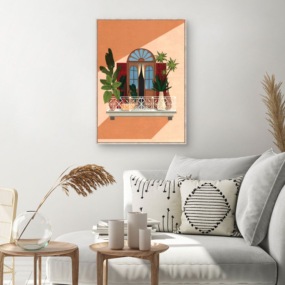 Tableau Balcon exotique