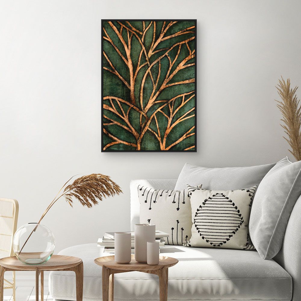 Tableau Arbres dorés élégants
