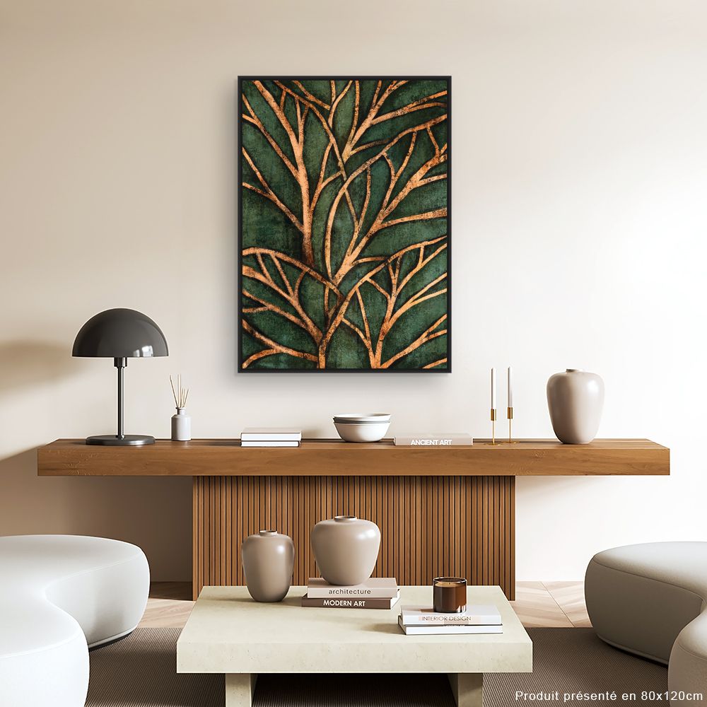Tableau Arbres dorés élégants