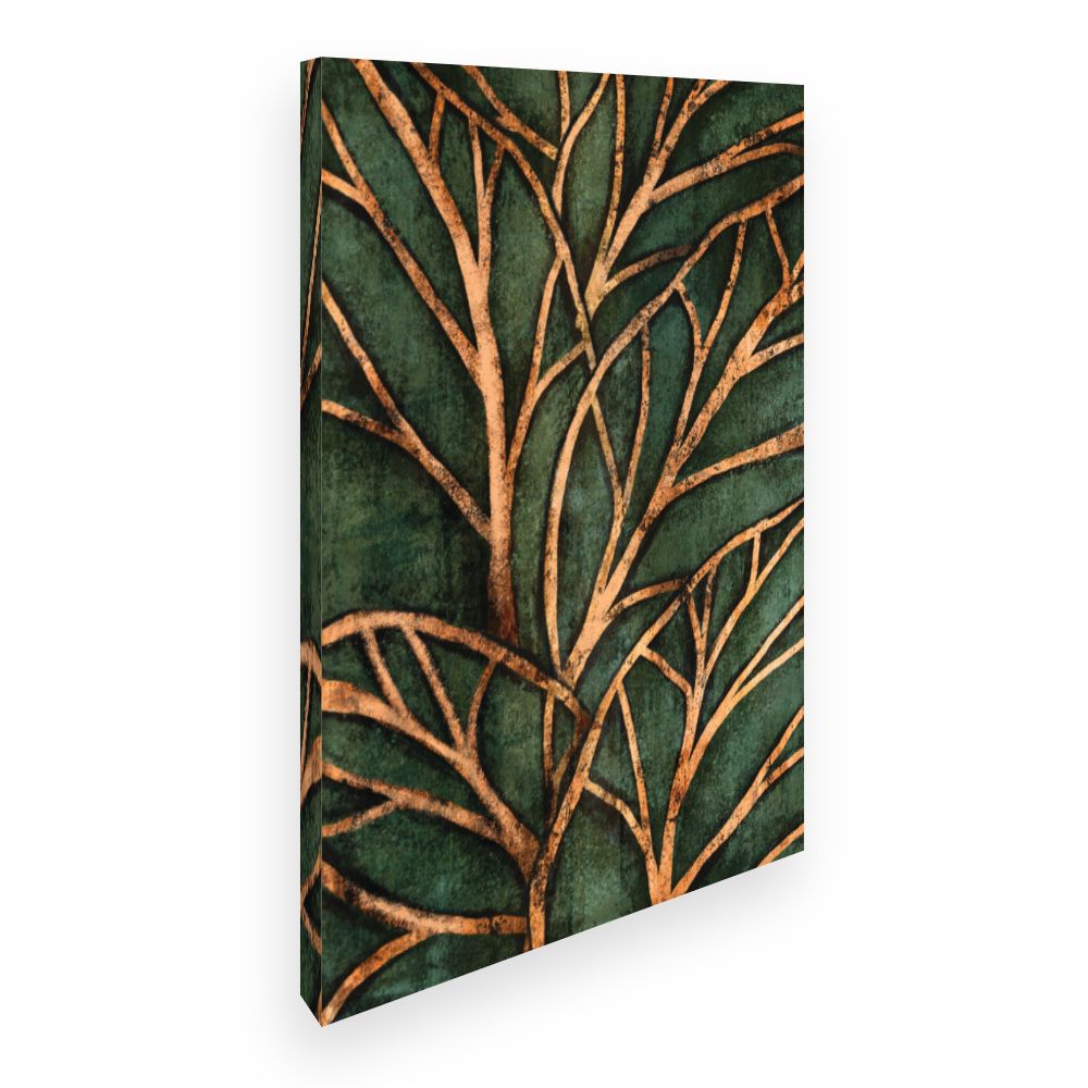 Toile Arbres dorés élégants