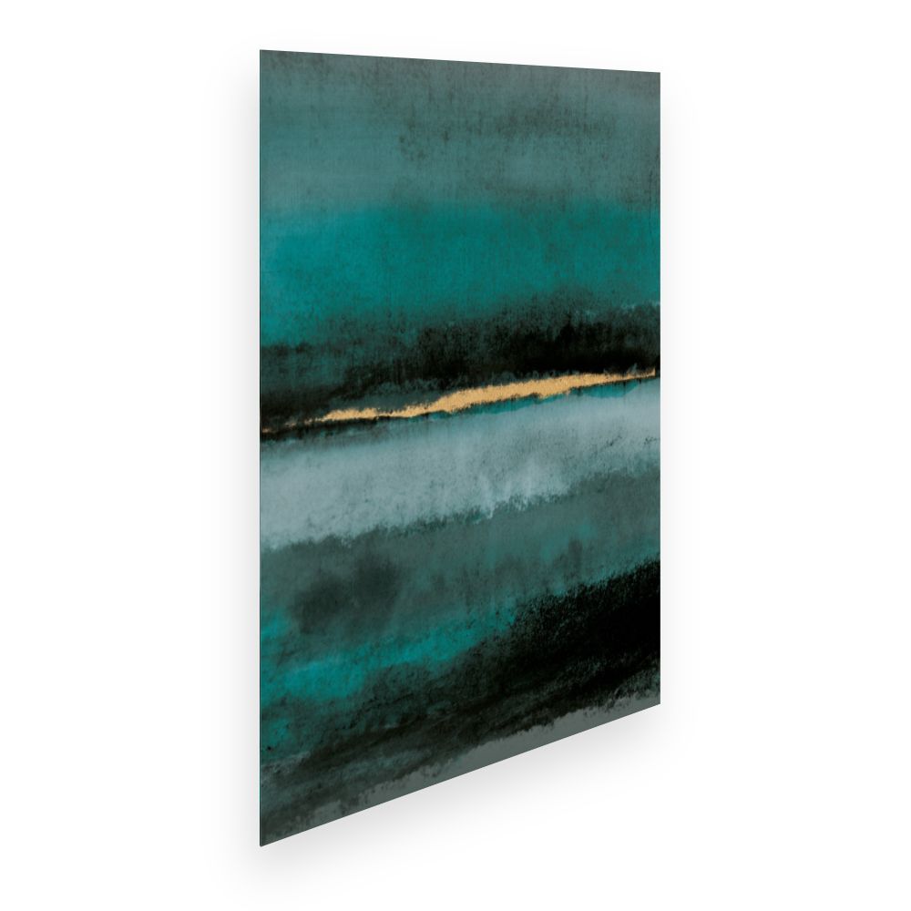 Affiche Horizon doré abstrait