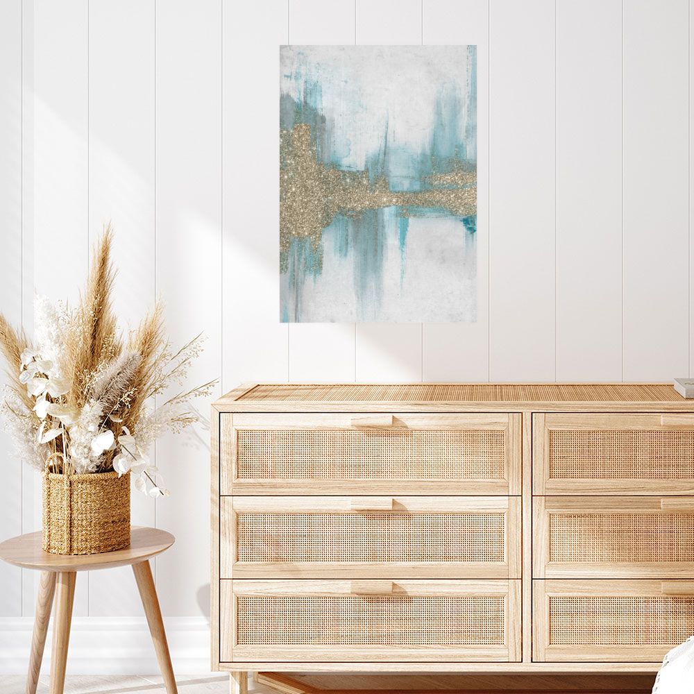 Affiche Reflets abstraits scintillants