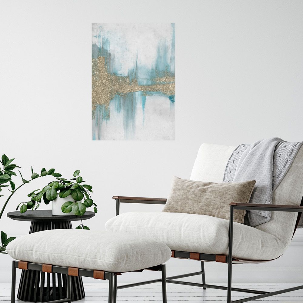 Affiche Reflets abstraits scintillants