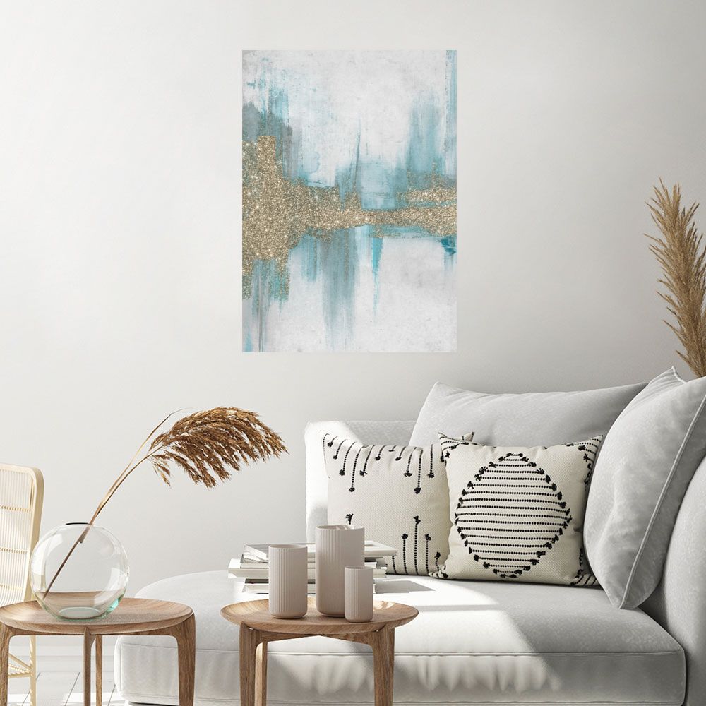 Affiche Reflets abstraits scintillants