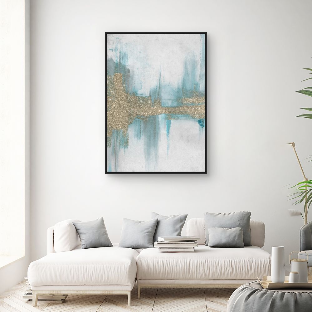 Tableau Reflets abstraits scintillants