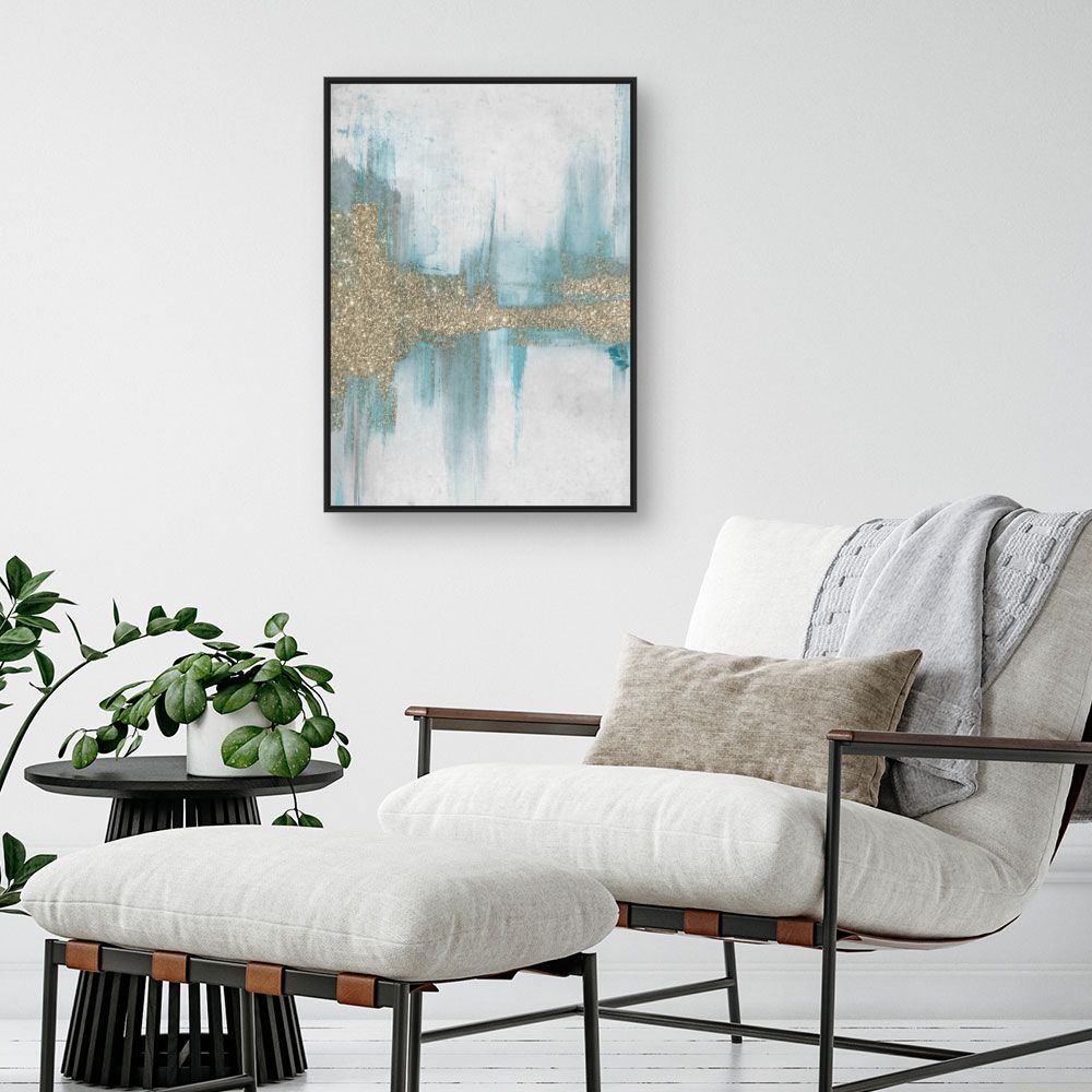 Tableau Reflets abstraits scintillants