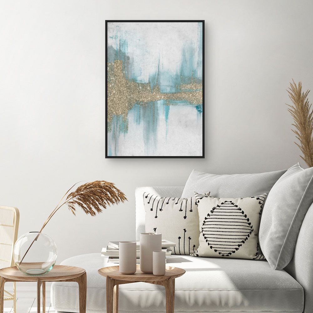 Tableau Reflets abstraits scintillants