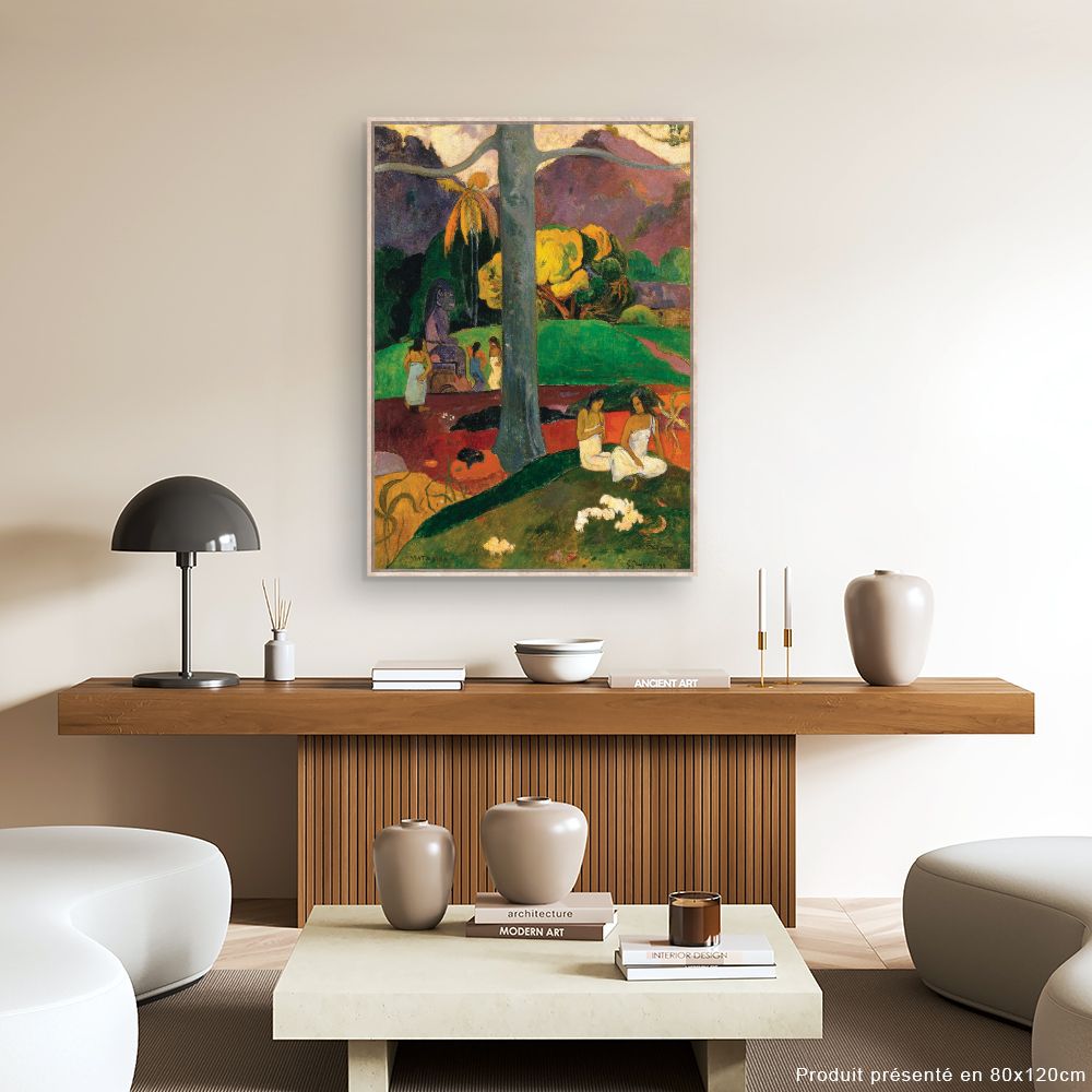 Tableau Scène tropicale vibrante