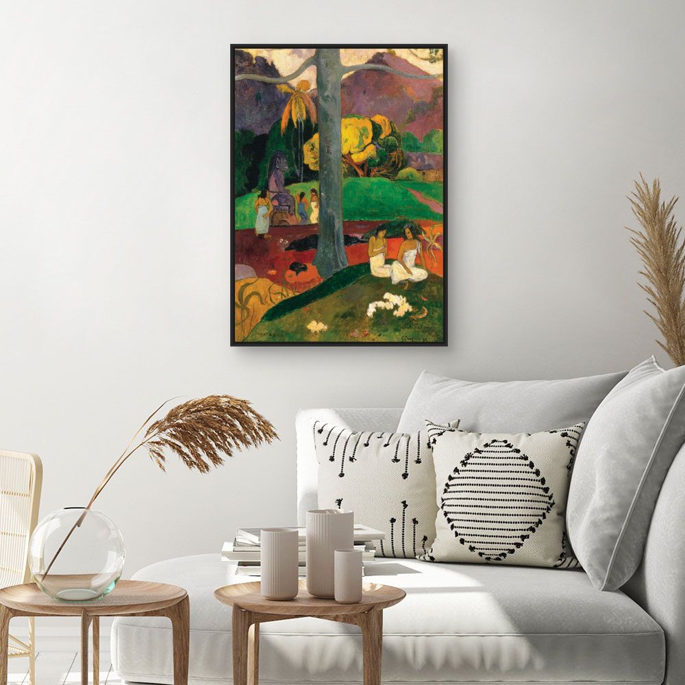 Tableau Scène tropicale vibrante