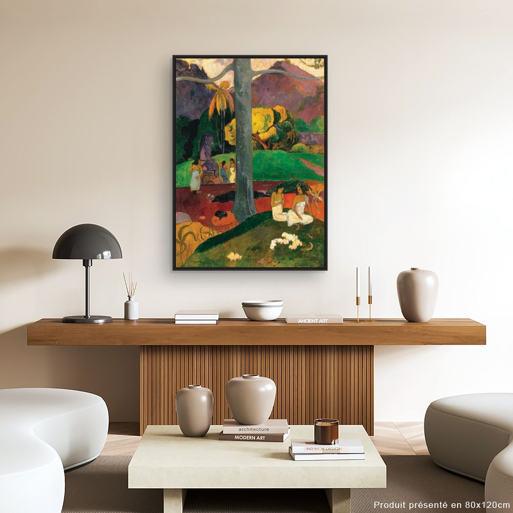 Tableau Scène tropicale vibrante