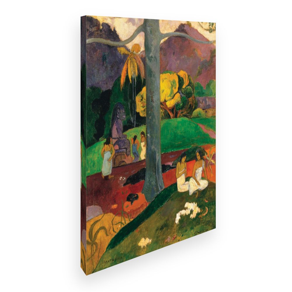 Toile Scène tropicale vibrante