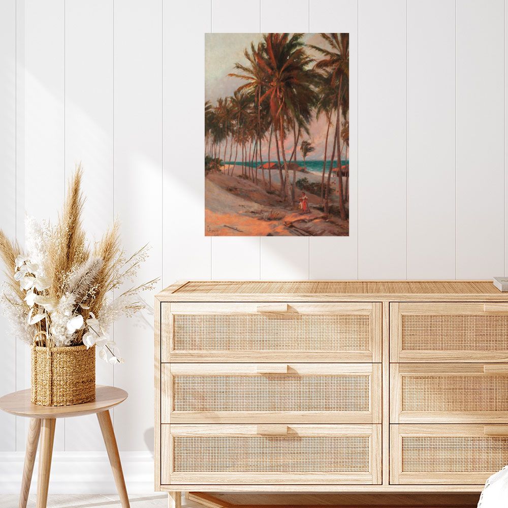 Affiche Cocotiers tropicaux