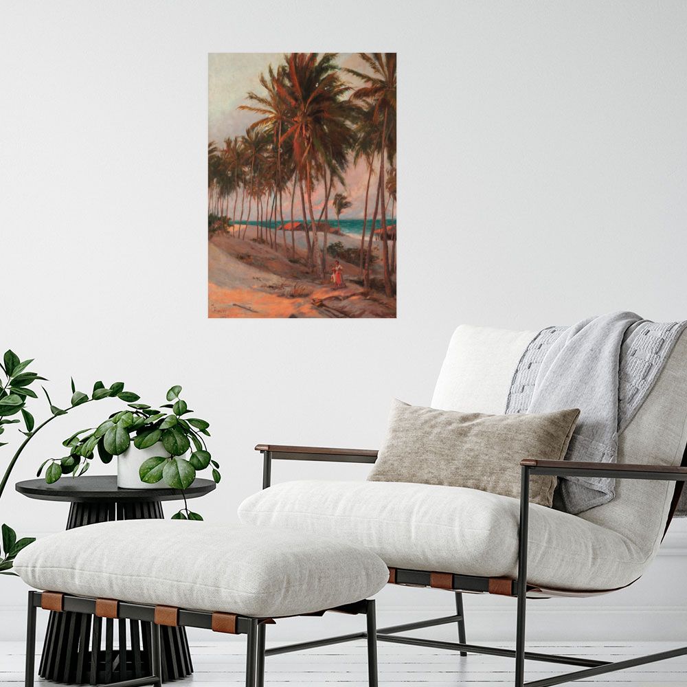 Affiche Cocotiers tropicaux