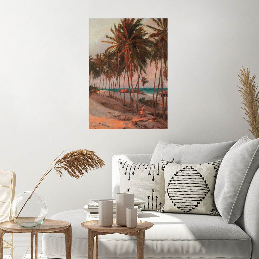 Affiche Cocotiers tropicaux