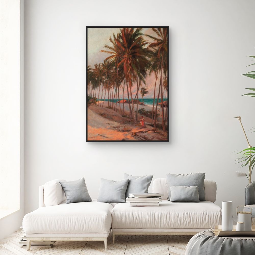 Tableau Palmiers tropicaux idylliques