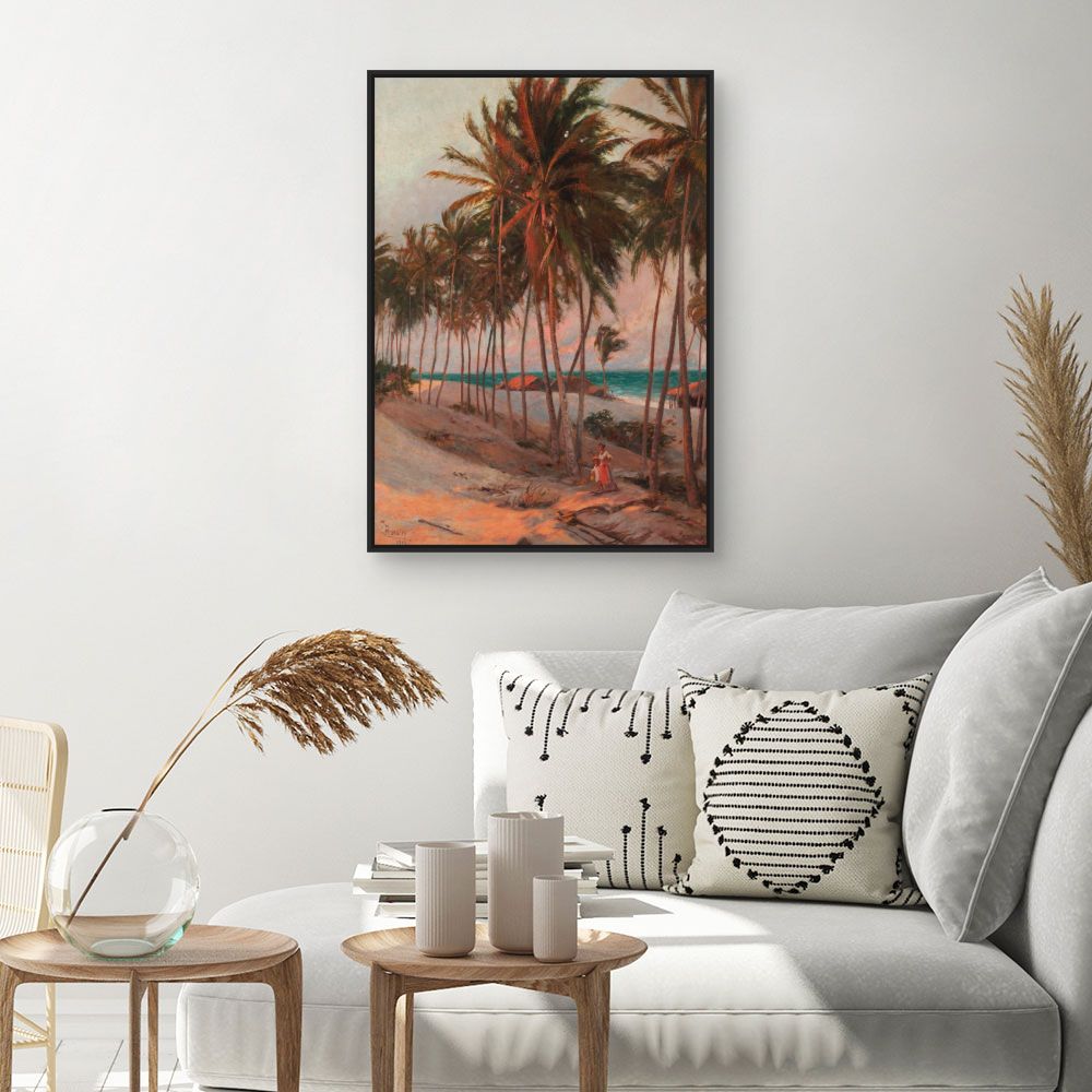 Tableau Palmiers tropicaux idylliques