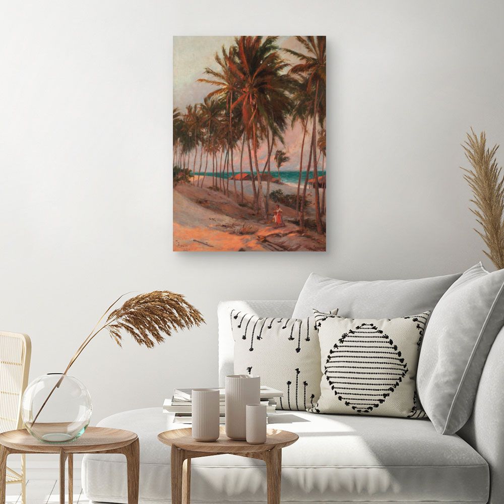 Tableau Palmiers tropicaux idylliques