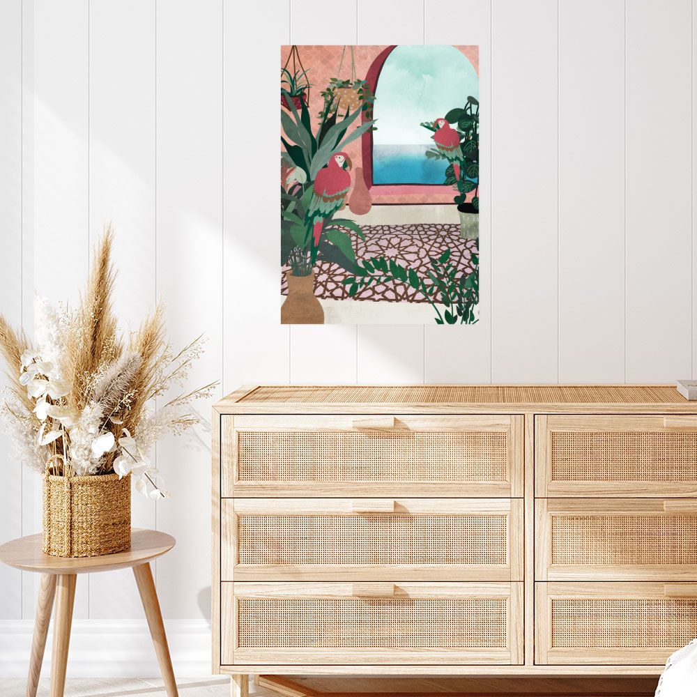 Affiche Perroquets tropicaux