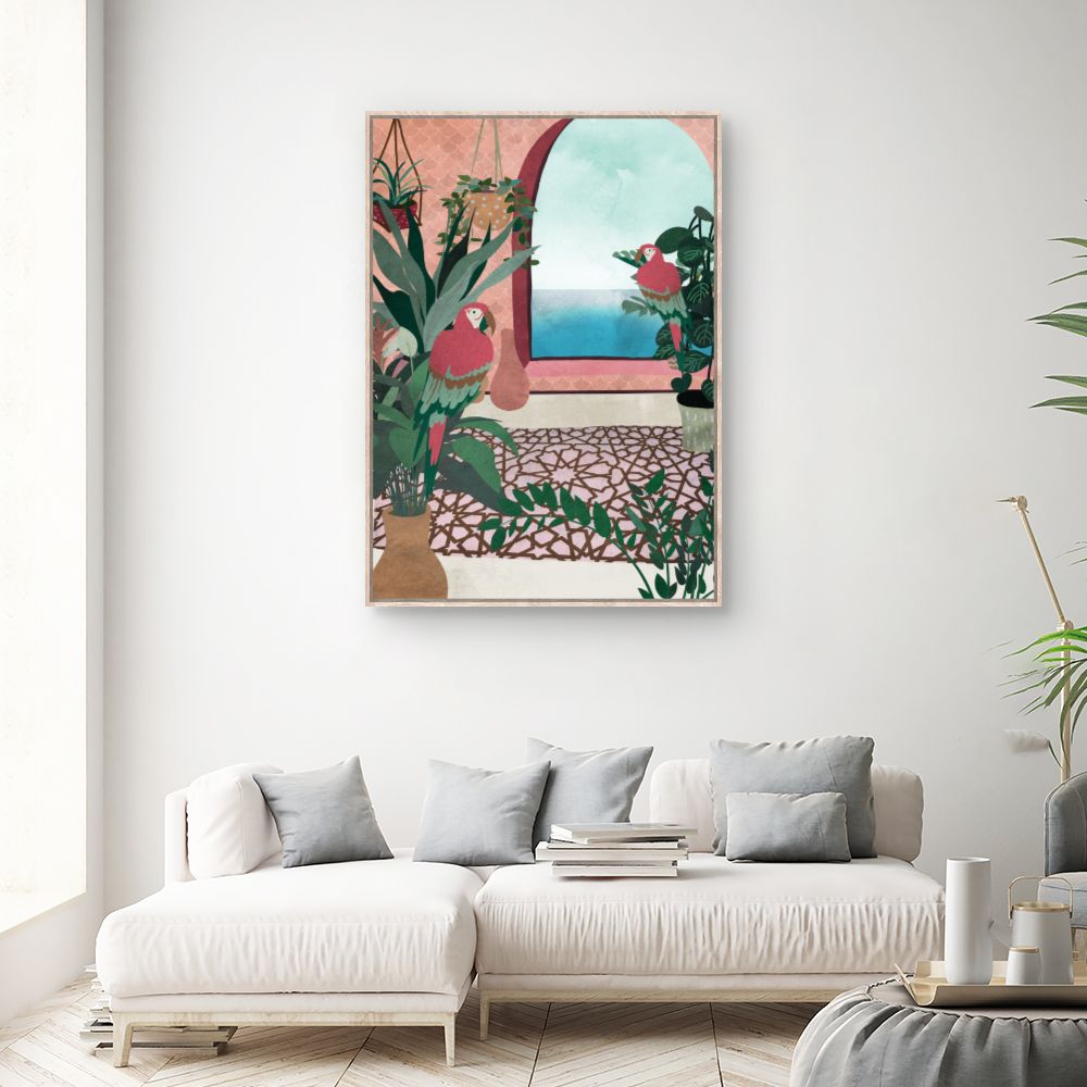 Tableau Perroquets tropicaux