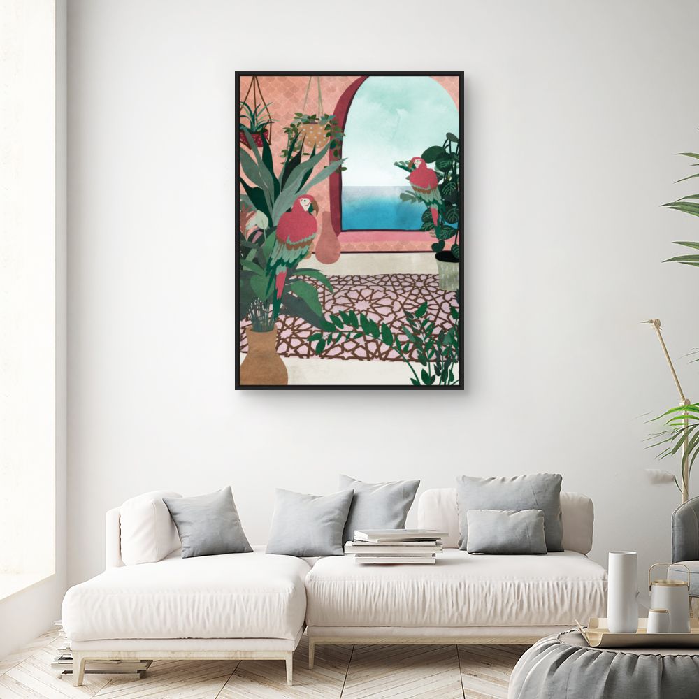 Tableau Perroquets tropicaux