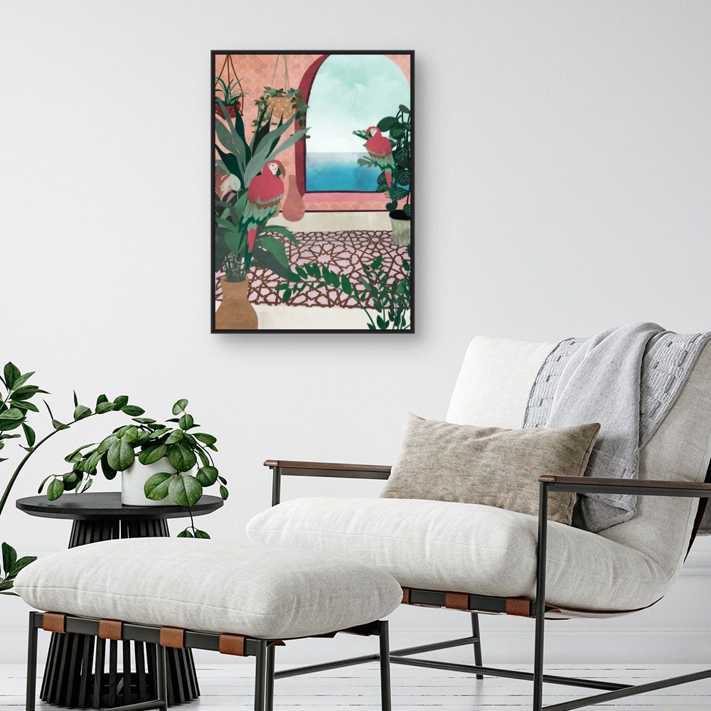 Tableau Perroquets tropicaux