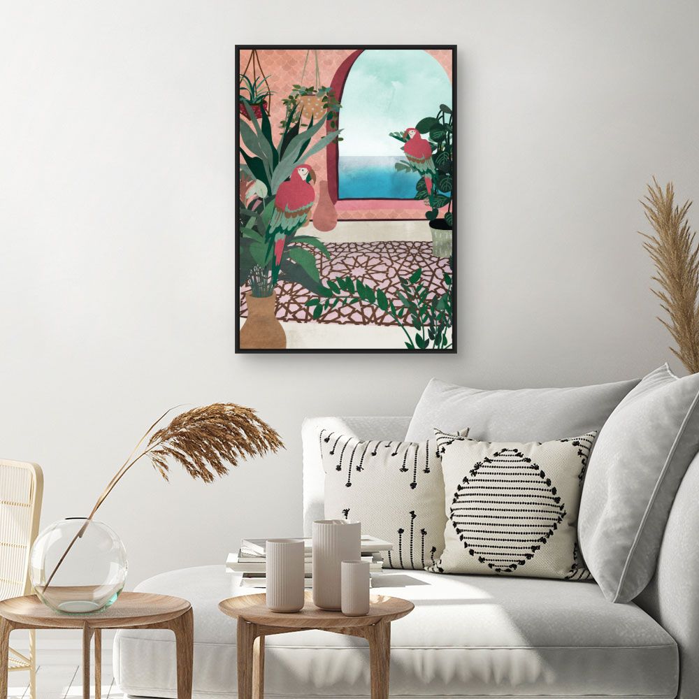 Tableau Perroquets tropicaux