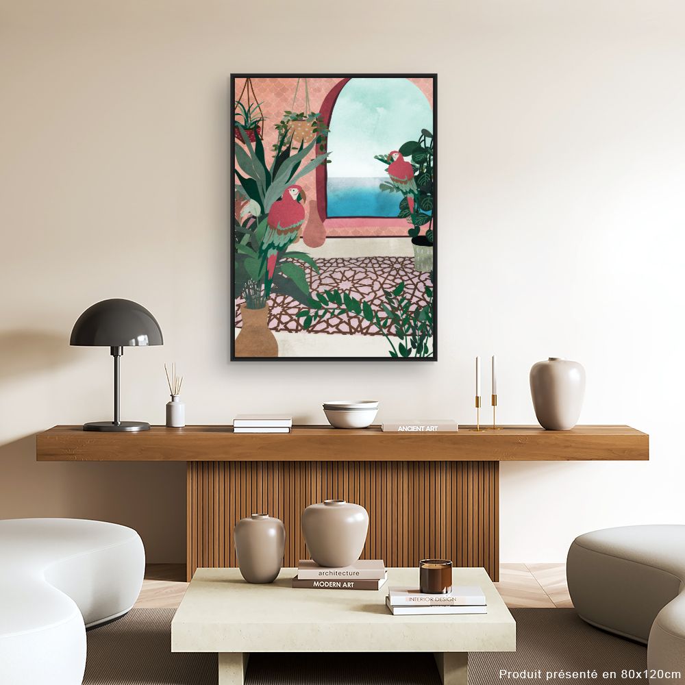 Tableau Perroquets tropicaux