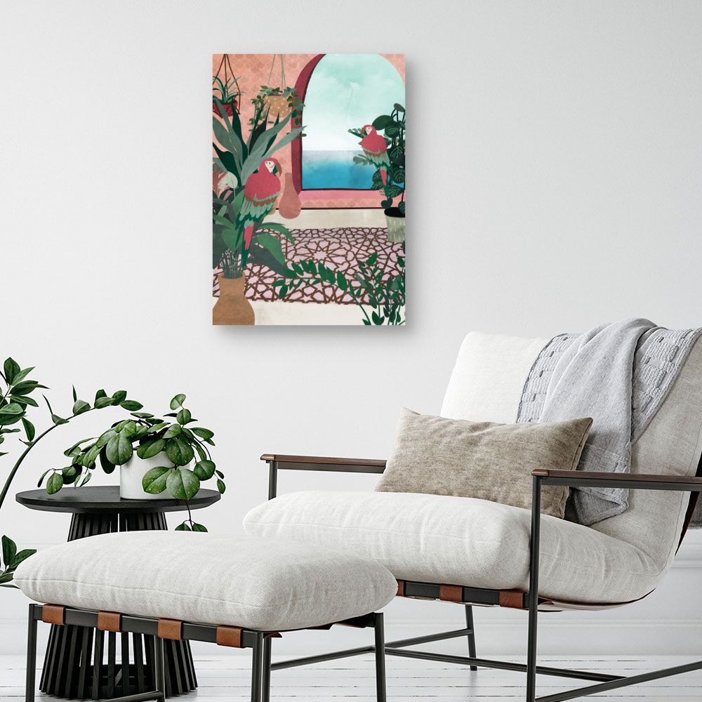 Tableau Perroquets tropicaux