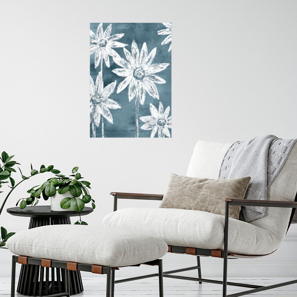 Affiche Fleurs esquissées