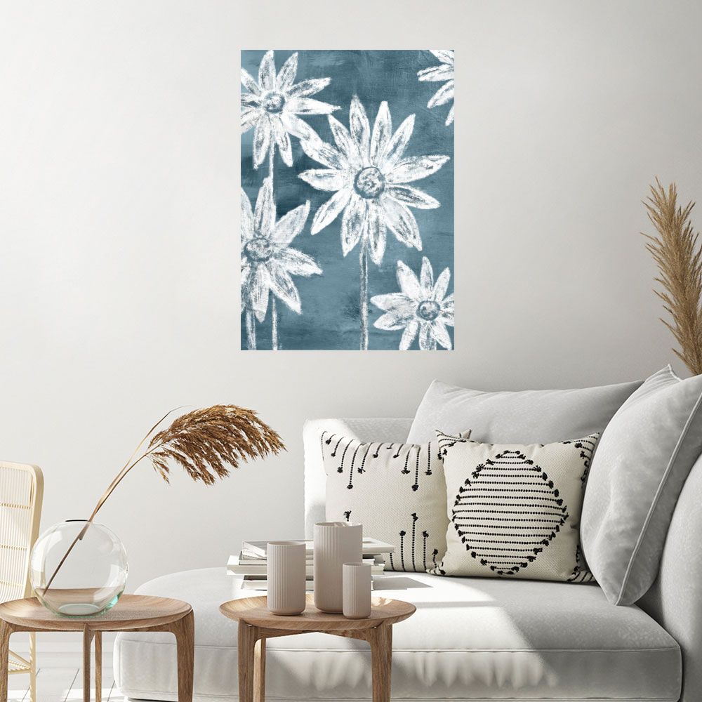 Affiche Fleurs esquissées
