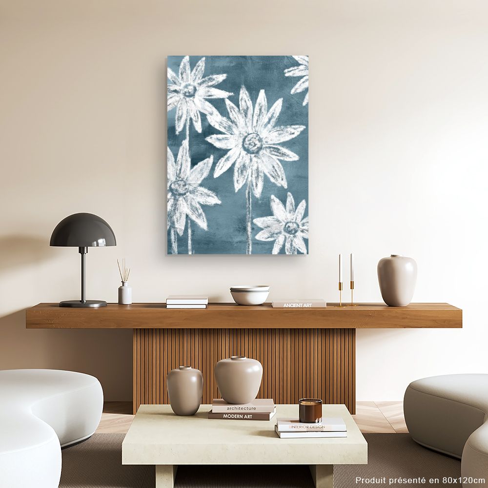 Tableau Fleurs abstraites