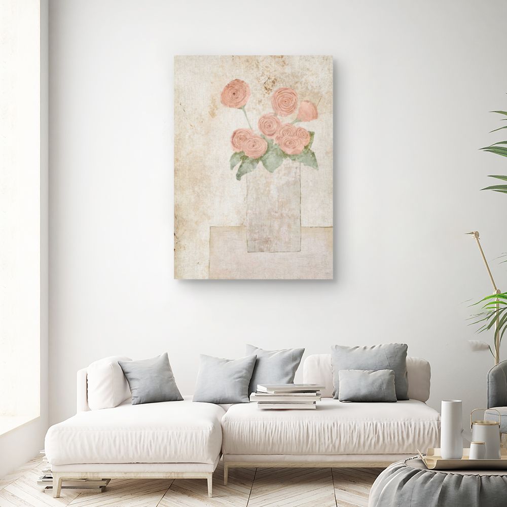 Tableau Fleurs vintage peintes