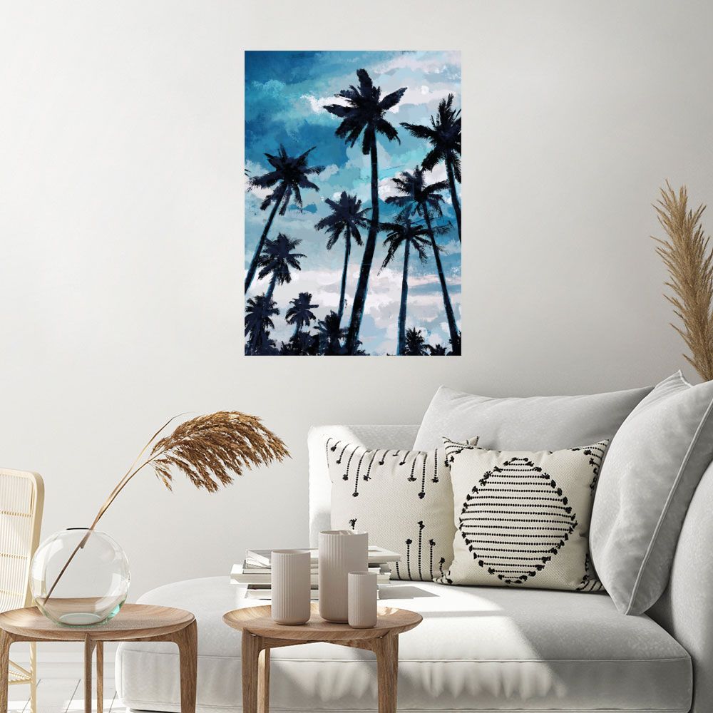 Affiche Palmiers tropicaux