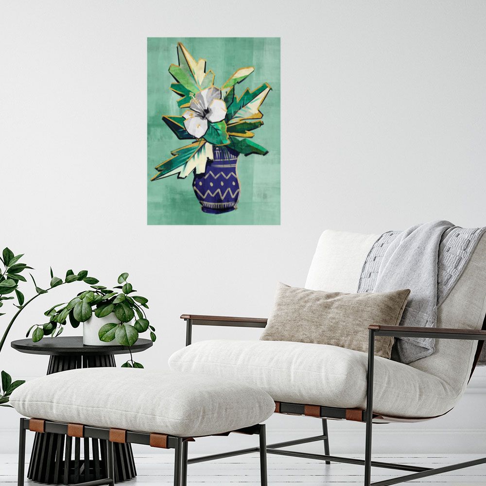 Affiche Vase fleuri vif