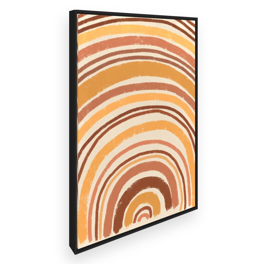 Toile Arcs colorés vintage