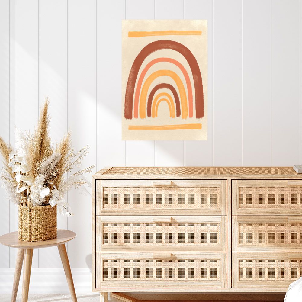 Affiche Arc pastel chaleureux