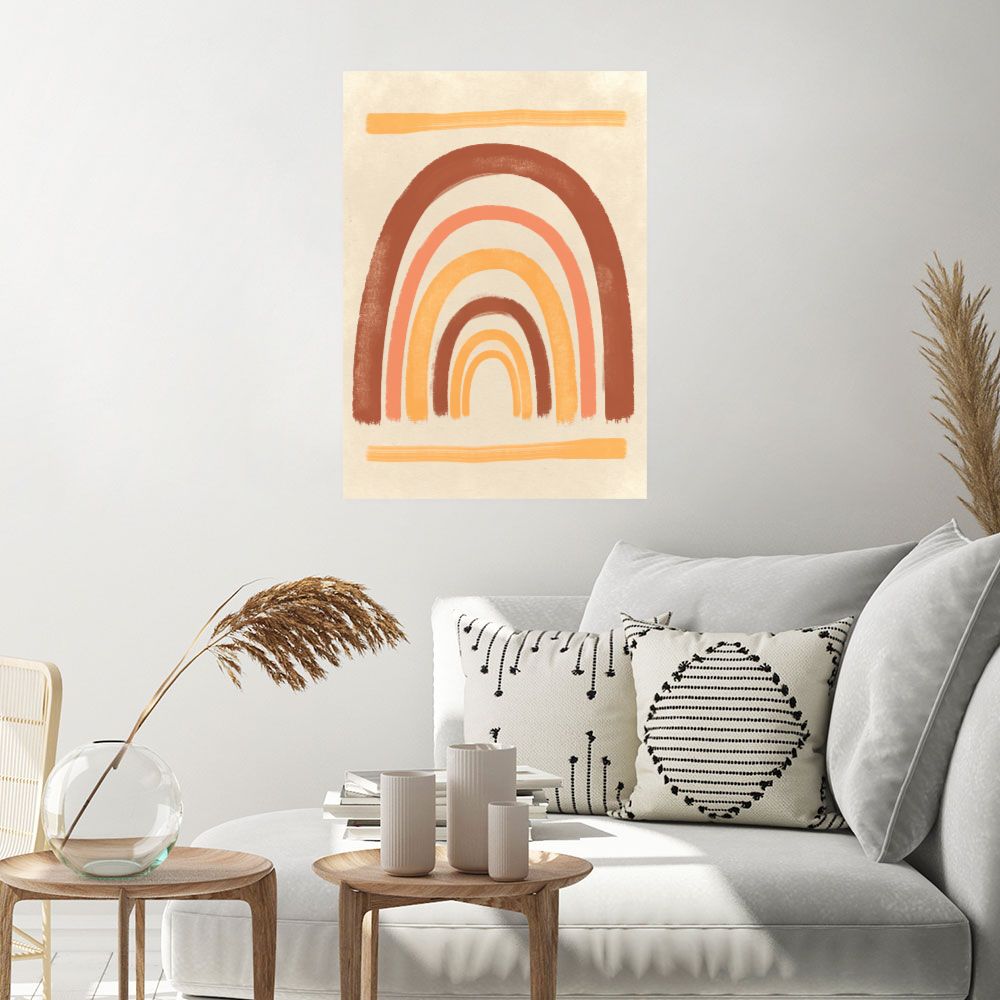 Affiche Arc pastel chaleureux