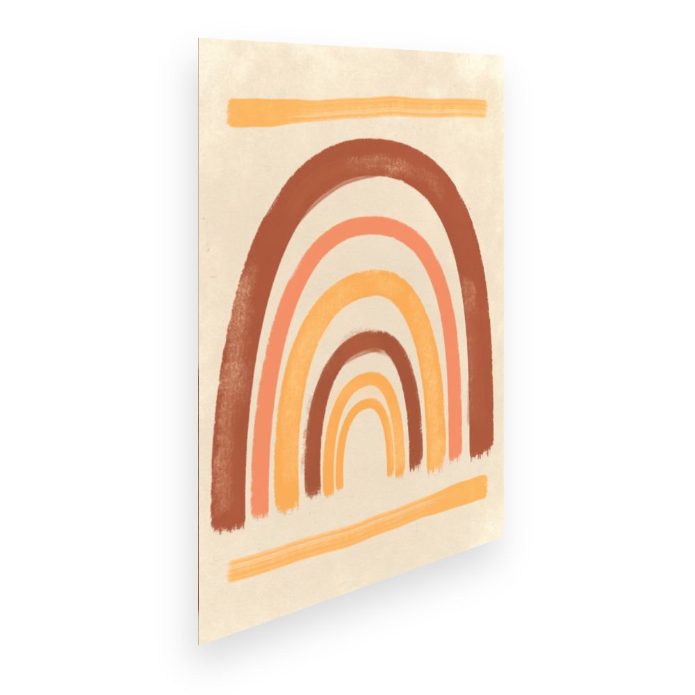 Affiche Arc pastel chaleureux
