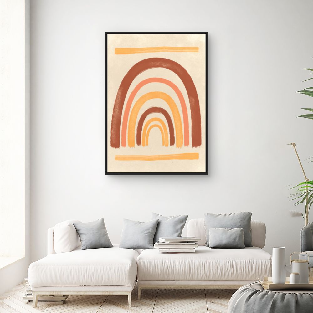 Tableau Arcs colorés abstraits