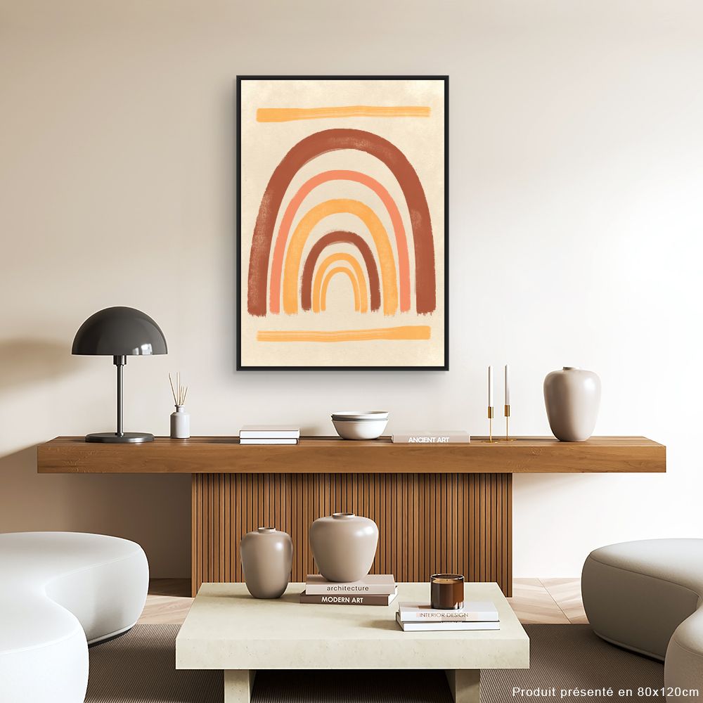 Tableau Arcs colorés abstraits