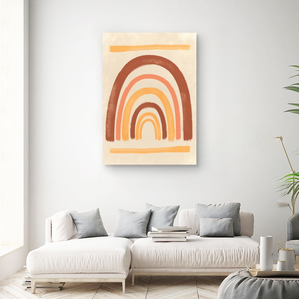 Tableau Arcs colorés abstraits