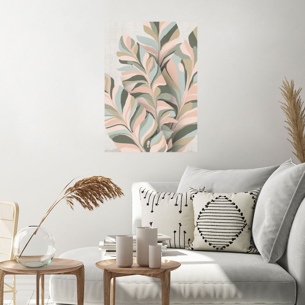 Affiche Feuillage pastel