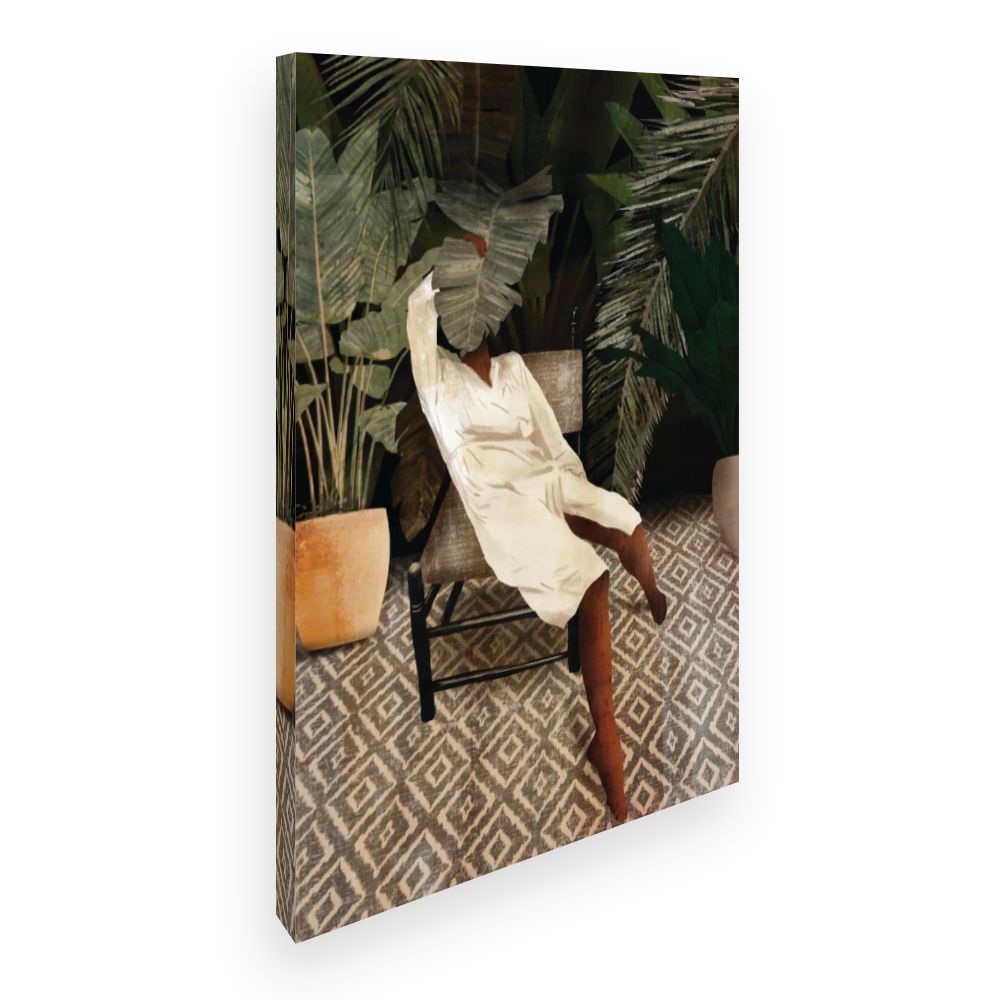 Toile Élégance tropicale